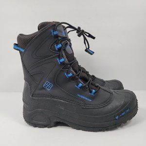 Columbia Bugaboot Women's Black Blue Waterproof Snow Boots BY1332-010 US Size 7